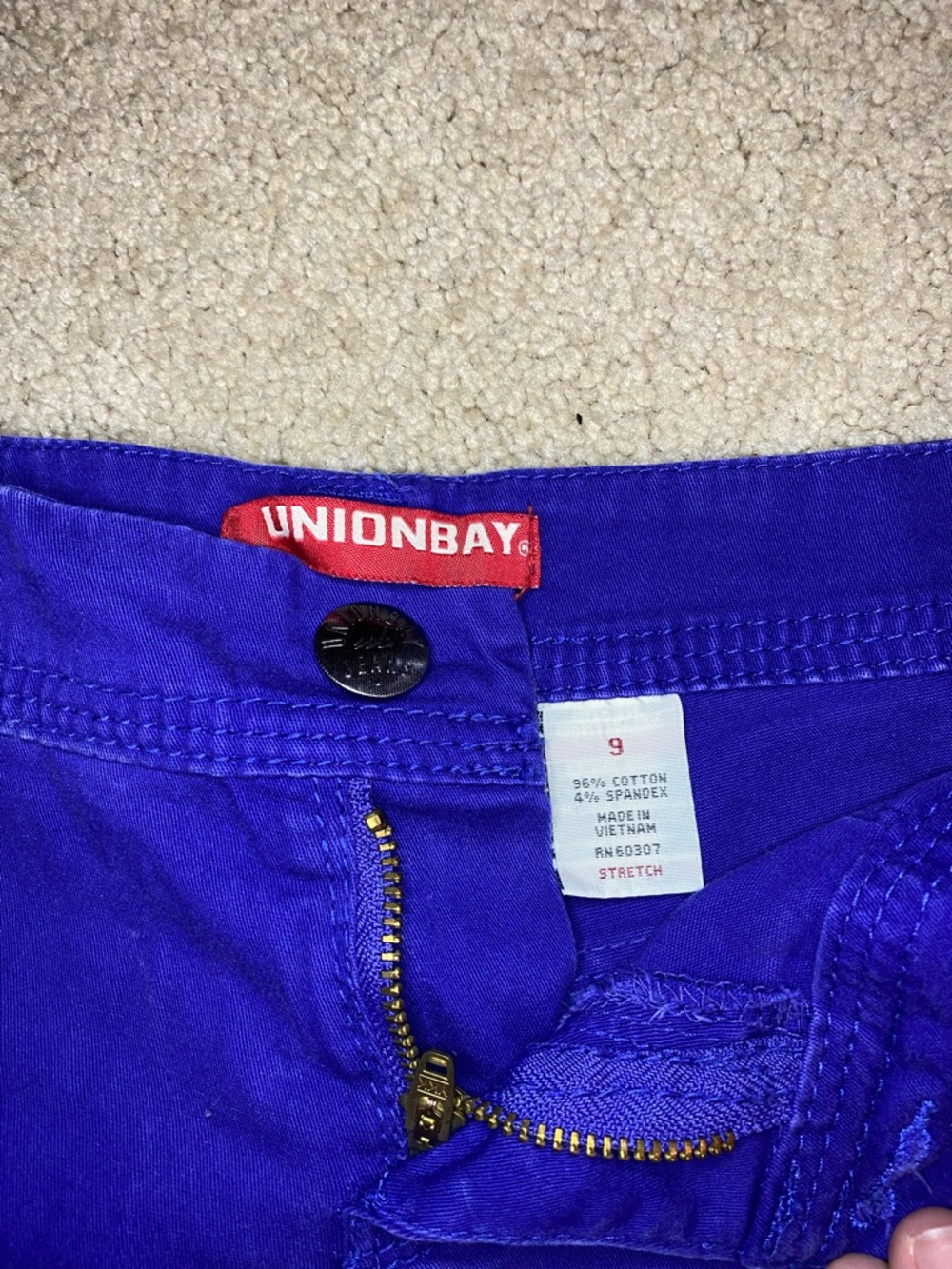 UNIONBAY Bright Royal Blue Women's Jean Shorts - Picture 3 of 4